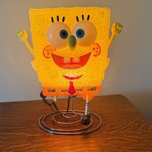 Cheerful Yellow SpongeBob Art lamp